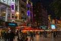 Rush hour and traffic near Piccadilly Circus in LondonÃ¢â¬â¢s West End Royalty Free Stock Photo