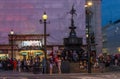 Rush hour and traffic near Piccadilly Circus with pedestrians walking in LondonÃ¢â¬â¢s West End Royalty Free Stock Photo