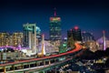 Rush hour traffic on Tobin bridge Royalty Free Stock Photo