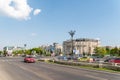 Rush Hour In Union Square (Piata Unirii) Of Bucharest Royalty Free Stock Photo