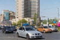 Rush Hour In University Square Downtown Of Bucharest City Royalty Free Stock Photo