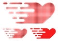 Rush Lovely Heart Halftone Dotted Icon