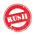 Rush rubber stamp Royalty Free Stock Photo