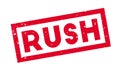 Rush rubber stamp Royalty Free Stock Photo