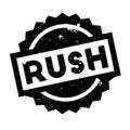 Rush rubber stamp Royalty Free Stock Photo