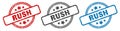 rush stamp. rush round isolated sign. Royalty Free Stock Photo