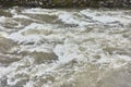 A rushing mountain river in Ecuador, natural background Royalty Free Stock Photo