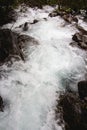 Rushing river, flash flodd Royalty Free Stock Photo