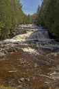 Rushing Stream Cutting Thought the Forest in the Spring Royalty Free Stock Photo