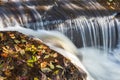 Rushing water over rocks Royalty Free Stock Photo