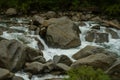 Rushing Water In the South Fork Of The Kings River Royalty Free Stock Photo