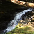 Rushing waterfall