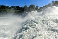 Rushing waters at the Rhine Falls Royalty Free Stock Photo