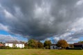 Fast Moving Storm Clouds over Rushlake Green in East Sussex on October 12, 2009