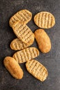 Rusk bread. Dried crispbread Royalty Free Stock Photo