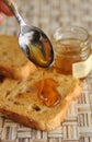 Rusk bread with honey