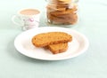 Rusk and Tea Royalty Free Stock Photo