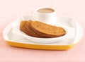 Rusk and Tea Royalty Free Stock Photo