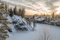 Ruskeala marble quarry, Karelia, Russia Royalty Free Stock Photo