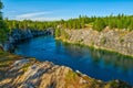 Ruskeala National Park, Marble Canyon, Russia Royalty Free Stock Photo