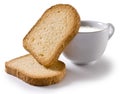 Rusks and milk Royalty Free Stock Photo