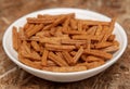 Rusks in a plate on the table Royalty Free Stock Photo