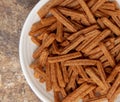Rusks in a plate on the table Royalty Free Stock Photo