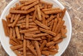 Rusks in a plate on the table Royalty Free Stock Photo