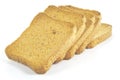 Rusks on white Royalty Free Stock Photo