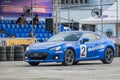 Russ Swift performing stunts in Subaru cars during the Subaru Mo Royalty Free Stock Photo