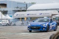 Russ Swift performing stunts in Subaru cars during the Subaru Mo Royalty Free Stock Photo