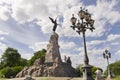 Russalka angel monument ground view with tourist