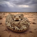 Russell\'s Viper on indian desert