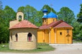 Russia, Adygea, Pobeda village, Mihaylo-Afonskaya deserts monastery. The temple in honor of the Dormition of the Mother of God