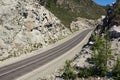 Russia, Altay, Chui tract. Mountain road.