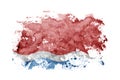 Russia, Amur Oblast flag background painted on white paper with watercolor Royalty Free Stock Photo