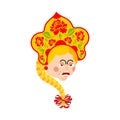 Russia angry emoji. Russian Girl evil emotions avatar. Female ag