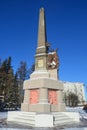 Russia, Arkhangelsk. Obelisk to the conquerors of the North on Trinity Troitsky Avenue, 1930 year built