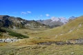 Russia, Arkhyz. Atsgara river valley in autumn