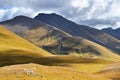 Russia, Arkhyz. Mountains in september in cloudy day