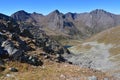 Russia, Arkhyz. The mountains in September in cloudy weather