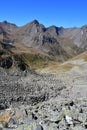 Russia, Arkhyz. The mountains in September in cloudy weather