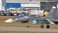 Russia armed forces fighter jet on the runway