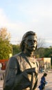 Russia - August 8, 2022: Monument to the young Maxim Gorky