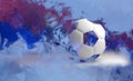 Russia background soccer. russian design 3d render