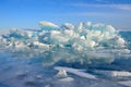 Russia, Baikal lake, ice hummocks