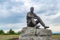 RUSSIA, BARNAUL-JUNE 5: Monument on Mount Picket-sculpture by Vasily Shukshin