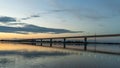 Russia Bridge on the Big Ussuri Island near Khabarovsk, Russia