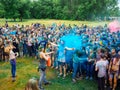 RUSSIA, Bryansk - July 1, 2018: Holy Festival of Colors