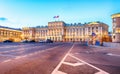 Russia, Building of Legislative assembly of St Petersburg, Isaak Square, night - Mariinsky palace